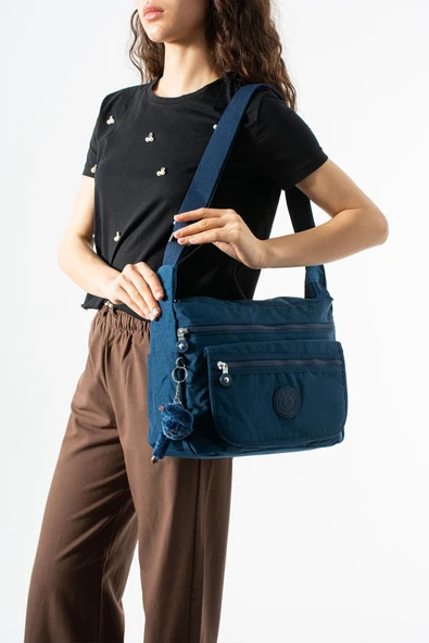 571 collections Çapraz Askılı Ultra Hafif Çok Cepli Bayan Omuz Çantası Laci (Model: 571-6B) ürün görseli 1