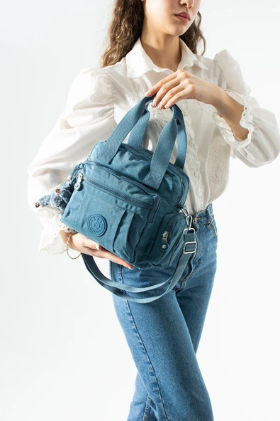 571 collections Çapraz Askılı Ultra Hafif Çok Cepli Omuz Çantası Mavi (Model: 571-6R) ürün görseli 1