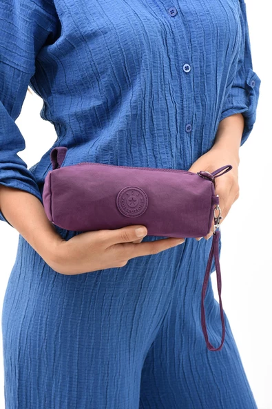 571 collections Tek Bölmeli Kalemlik (Yıkanabilir ve Su Geçirmez, makyaj çantası ) Mor (Model: 571-15H) ürün görseli 1