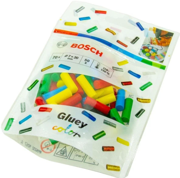 Bosch Gluey Tutkal Çubuğu Renkli - 7x20mm 70li ürün görseli 1