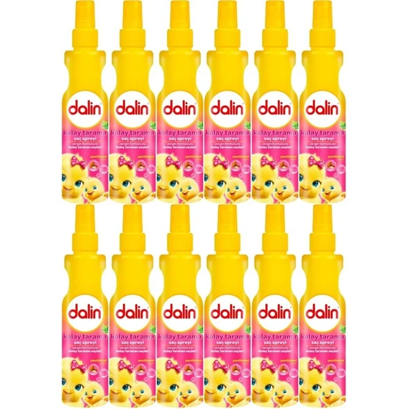 Dalin Kolay Saç Tarama Spreyi 200ML Badem Özlü (12 Li Set) ürün görseli 1