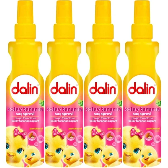 Dalin Kolay Saç Tarama Spreyi 200ML Badem Özlü (4 Lü Set) ürün görseli 1