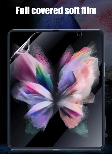 Samsung Galaxy Z Fold 6 Uyumlu 2 Ön 1 Arka Body Şeffaf Ultra koruyucu Nano Jelatin ürün görseli 1