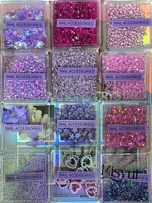 Fontenay Lüks Tırnak Süsleme Taşı Tırnak Charm Nail Charms Tırnak Süsleme Taşı 12'Li 3 ürün görseli 1