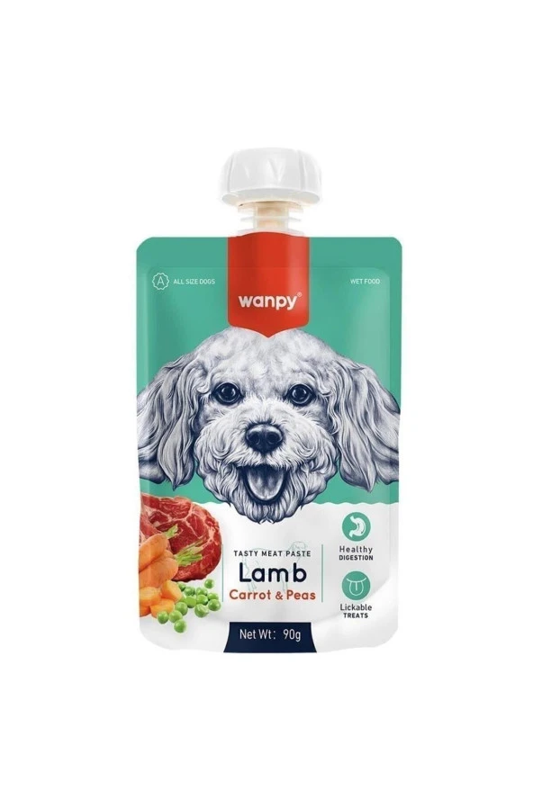 Taze Kuzulu & Havuçlu Köpek Et Ezmesi 90 gr ürün görseli 1