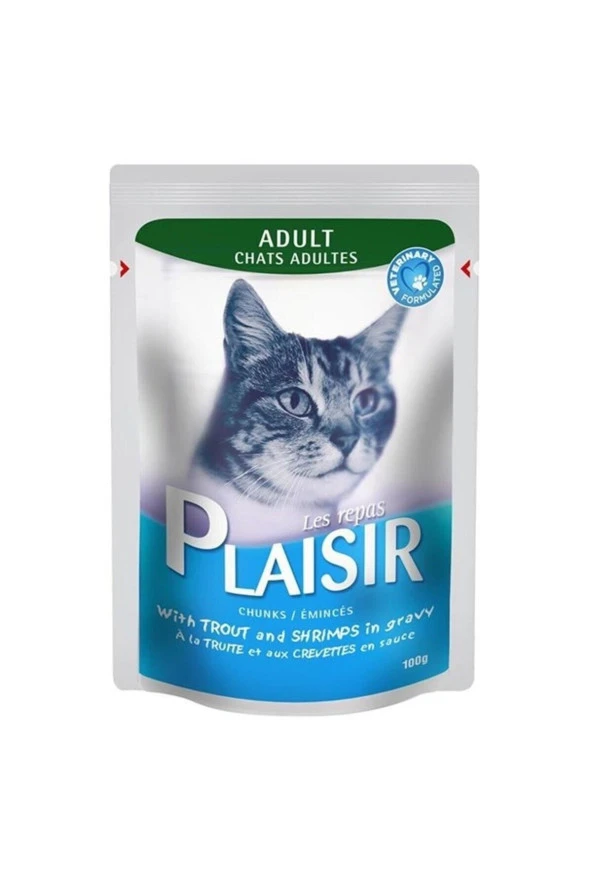 Pouch Alabalık Ve Karidesli Yetişkin Kedi Konservesi 100gr ürün görseli 1