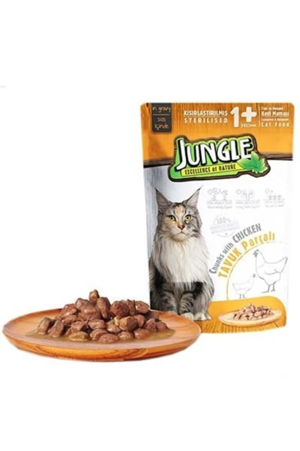 Pouch Jöleli Tavuklu Kısırlaştırılmış Kedi Konservesi 100gr ürün görseli 1