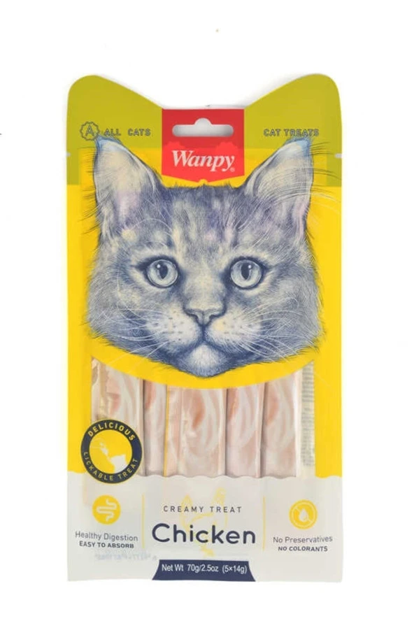 Tavuklu Sıvı Kedi Ödül Maması 5x14 gr ürün görseli 1