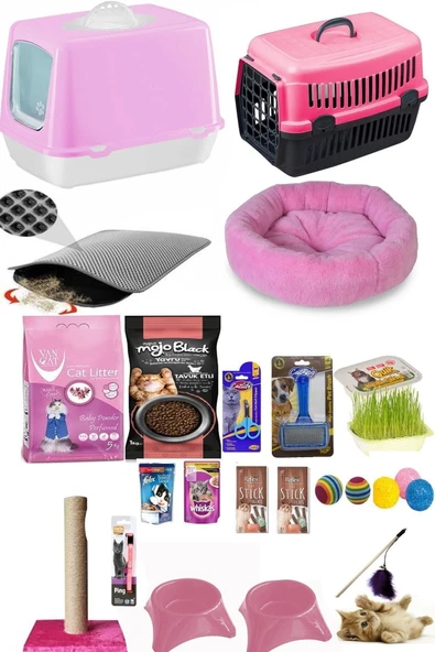 20 Parça Kedi Başlangıç Seti Pembe ürün görseli 1