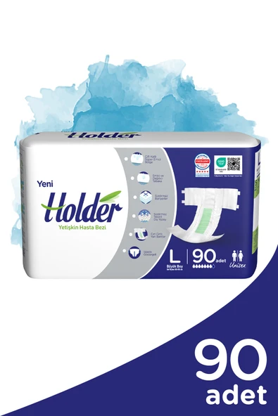 Holder Yetişkin Hasta Bezi Büyük Boy ( Large ) 30 x 3 Adet ürün görseli 1