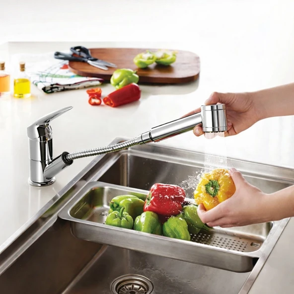 Artema Harmony Pull-Out Krom Eviye Eviye Bataryası A41864 - Resim 4