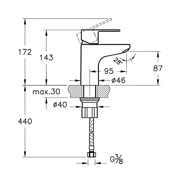 Artema Win S Krom Lavabo Bataryası A41177 - Resim 2