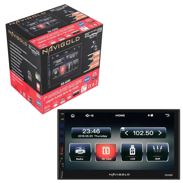 Navigold DS-4250 MP5, FM, Bluetooth, USB, SD/MMC, Double Teyp ürün görseli 1