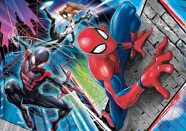 Clementoni - 26048 - Supercolor Puzzle - Marvel Spiderman - 60 parça - Resim 2