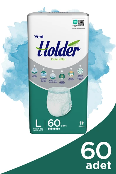 Holder Emici Külot Yetişkin Hasta Bezi Büyük Boy ( Large ) 30  x 2 Adet ürün görseli 1