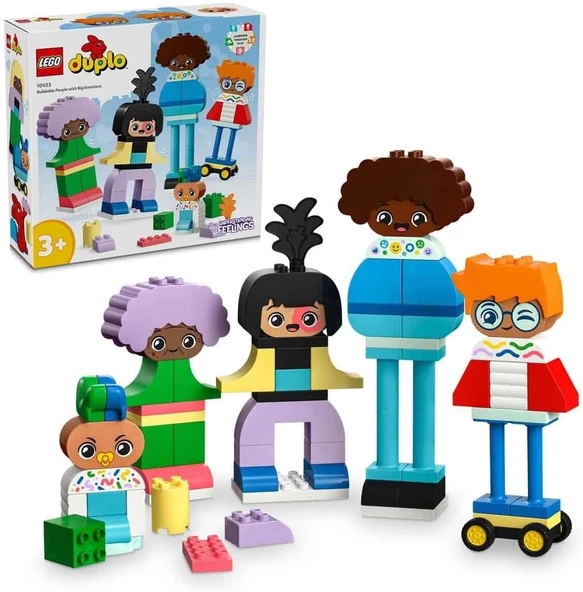 LEGO DUPLO Kasabası İnşa Edilebilen Duygulu İnsanlar 10423-3 Yaş ve Üzeri Çocuklar için Eğitici Oyuncak Yapım Seti (71 P ürün görseli 1