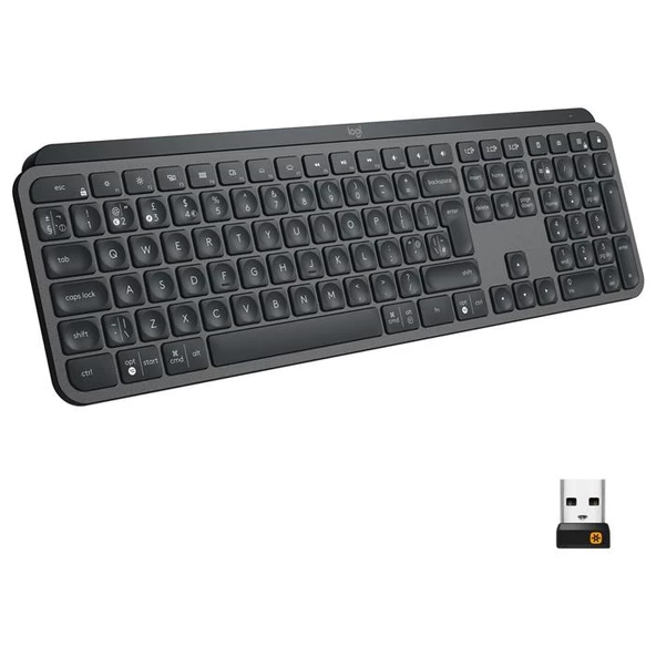 Logitech MX Keys Aydınlatmalı 920-010254 Tam Boyutlu Kablosuz Türkçe Q Klavye - Siyah ürün görseli 1