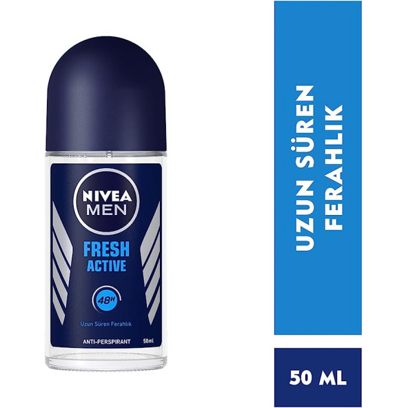 Nivea Men Fresh Active Roll-On Deodorant 50 ml - Resim 4