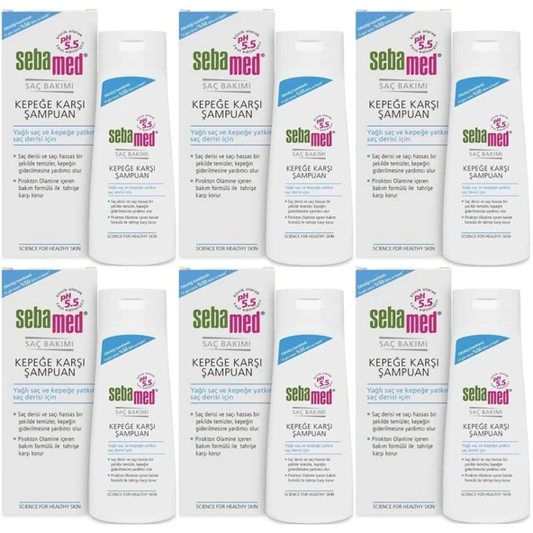 Sebamed Şampuan 200ML Kepeğe Karşı (Yağlı ve Kepeğe yatkın saç derisi İçin) (5 Li Set) ürün görseli 1