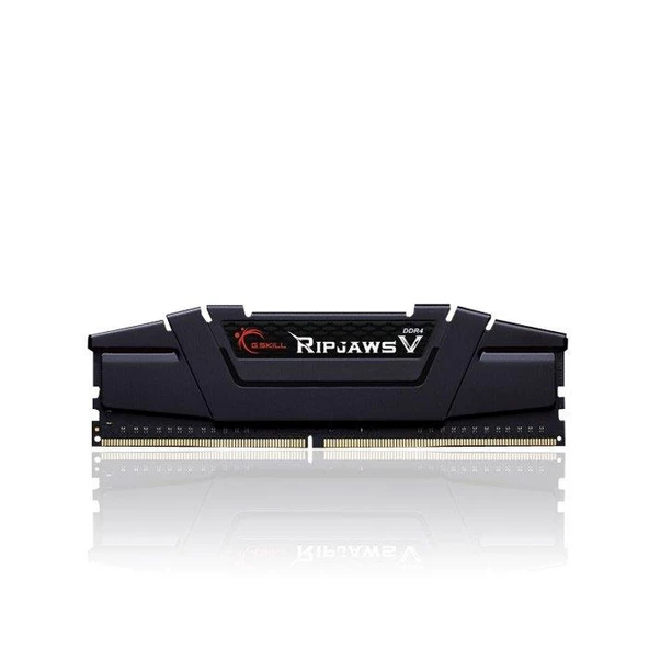 Gskill Ripjawsv Siyah Ddr4-3200Mhz Cl16 8Gb (1X8Gb) Single (16-18-18-38) 1.35V F4-3200C16S-8Gvkb ürün görseli 1