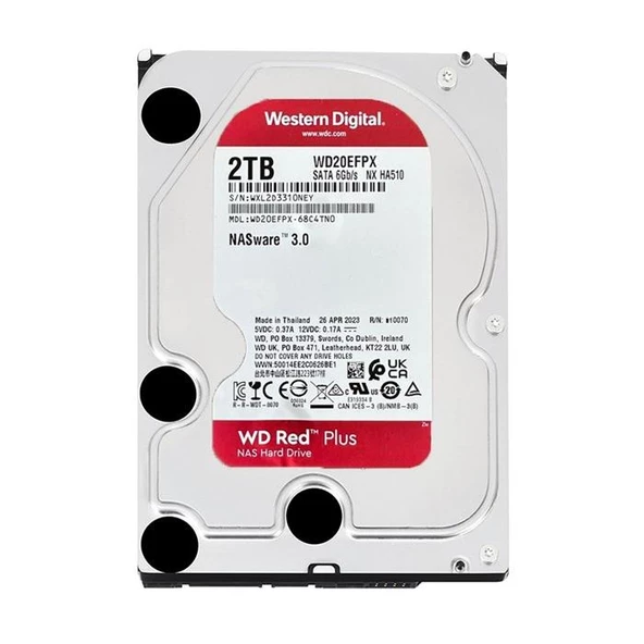 Wd 2Tb Wd20Efpx Red 3.5" 5400Rpm 64Mb Sata3 Nas Disk ürün görseli 1