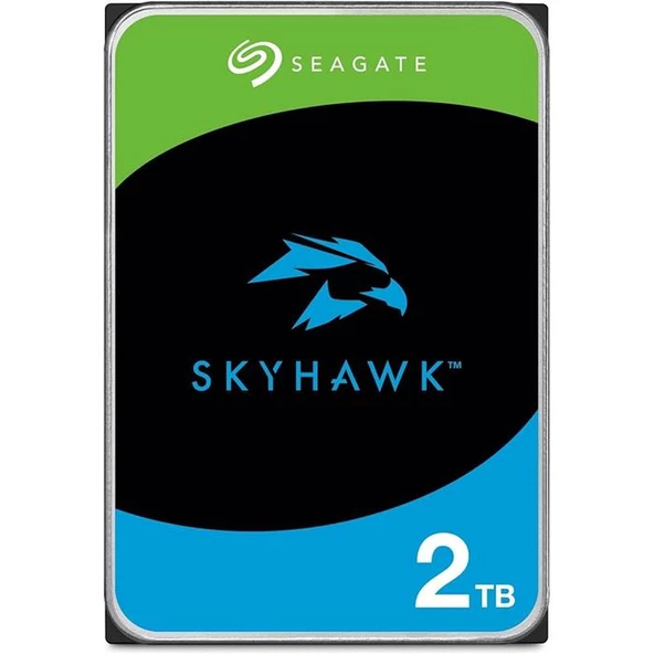 Seagate St2000Vx017 Skyhawk 2Tb 5900Rpm 256Mb 7/24 Güvenlik Diski ürün görseli 1