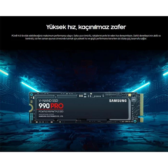 Samsung 1Tb 990 Pro Nvme2.0 Mz-V9P1T0Bw 7450/6900 MB/s ürün görseli 1