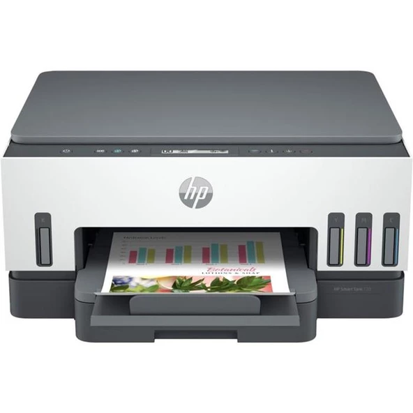 Hp 6UU46A 720 Yazıcı-Tarayıcı-Fotokopi-Wifi-Airprint Tanklı Yazıcı Çok Fonksiyonlu ürün görseli 1