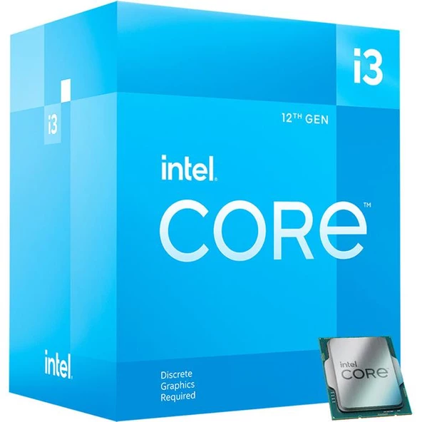 Intel İ3-12100F 3.3 Ghz 12Mb Lga1700P Box Fanlı ürün görseli 1