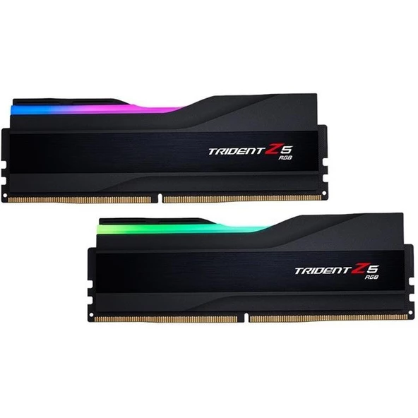 Gskıll Trident Z5 F5-6000J3040G32Gx2-Tz5Rk Rgb Siyah Ddr5-6000Mhz Cl30 64Gb ürün görseli 1