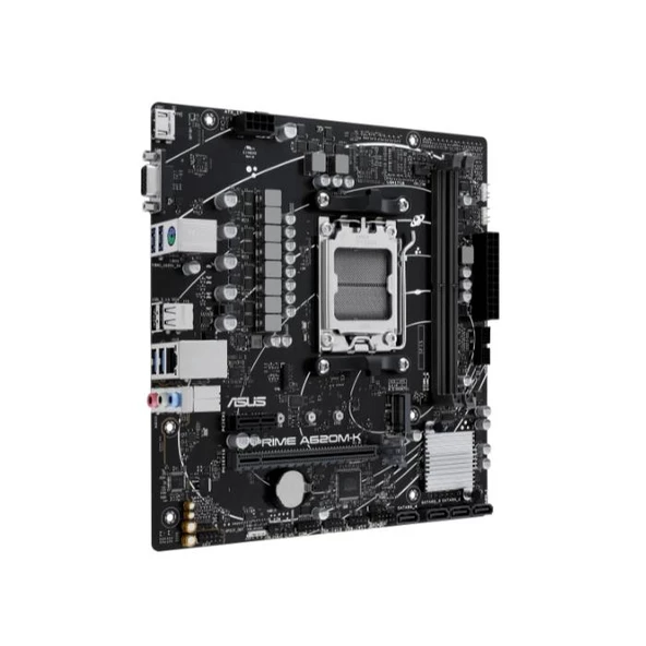 Asus Prıme A620M-K Ddr5 Hdmı Pcıe 16X V4.0 Am5 Matx ürün görseli 1