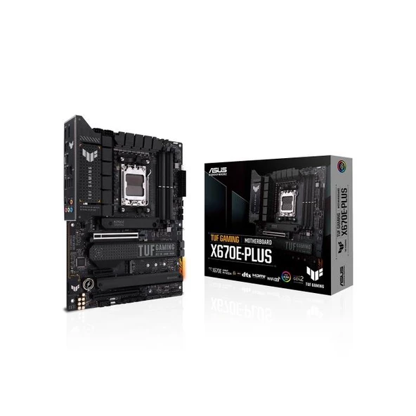 Asus Tuf Gamıng X670E-Plus, 4Xddr5, 4Xm.2, Hdmı, Dp, Type-C, Amd Ryzen 7000 Serisi, Am5 Soket Anakart ürün görseli 1