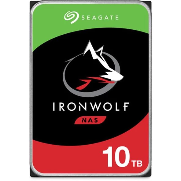 Seagate 10 Tb Ironwolf 7200Rpm 256Mb St10000Vn000 Nas Disk ürün görseli 1