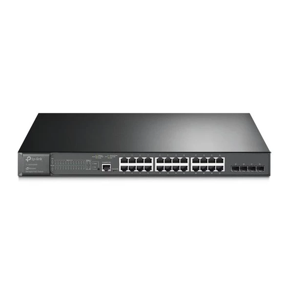 Tp-Link TL-SG3428MP 24 Port 10-100-1000 Poe+ Switch 4 Port SFP L2 Çelik Kasa Rack Mount ürün görseli 1