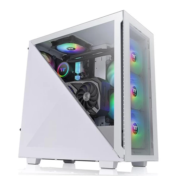 THERMALTAKE POWERSIZ DIVIDER 300 TG MID-TOWER PC KASASI CA-1S2-00M6WN-01 ürün görseli 1