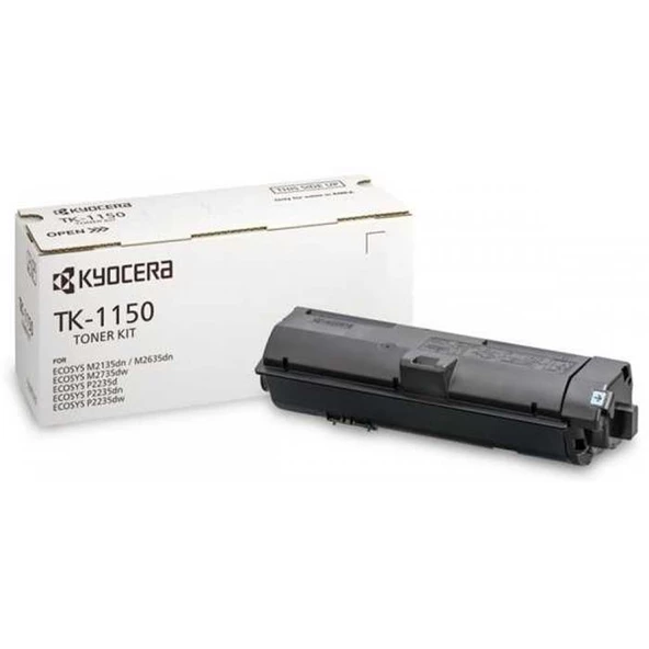 Kyocera TK-1150 Orjinal Fotokopi Toneri Ecosys M2135-2635-2735 P2235-2235-2235 ürün görseli 1