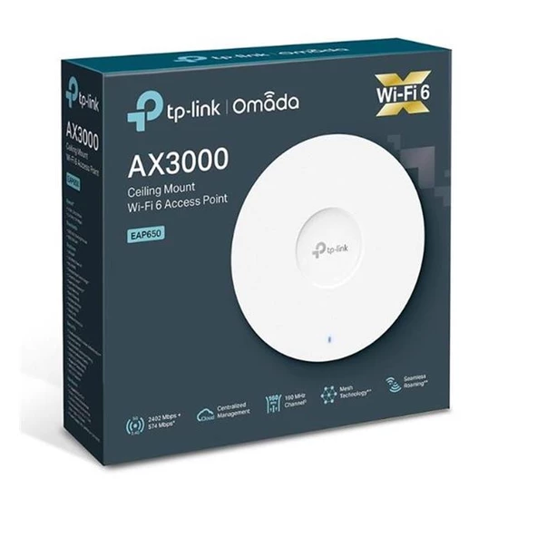 Tp-Lınk Eap650 Ax3000 Tavan Tipi Wıfı6 Access Poınt ürün görseli 1