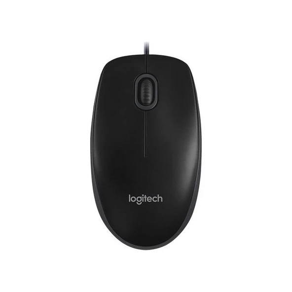 Logitech B100 Kablolu Optik Mouse Siyah 910-003357 ürün görseli 1