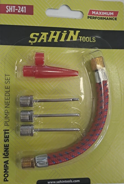ŞAHİN TOOLS BİSİKLET TOP ŞİŞİRME İĞNE SETİ 5 PARÇA ŞHT-241 ürün görseli 1