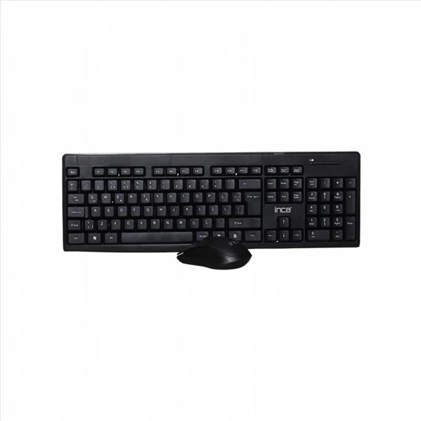 Inca Iws-539T Q Türkçe Kablosuz Multimedya Siyah Klavye+ Mouse ürün görseli 1