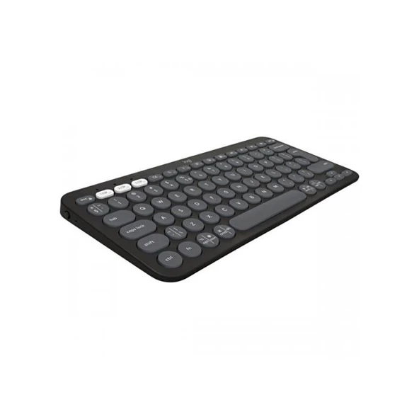 Logıtech K380S Pebble Keys 2  Siyah, 920-011859 Bluetooth Türkçe Q Multimedya Mini Klavye ürün görseli 1