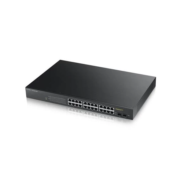 ZyXEL 24port 170w FULL PoE GS1900-24HP GIGABIT 2X SFP Yönetilebilir Switch RackMount ürün görseli 1