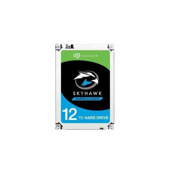Seagate 12TB SkyHawk 3.5"  7200RPM ST12000VE001 7-24 Harddisk ürün görseli 1