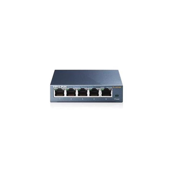 Tp-Link TL-SG105 5 Port 10-100-1000 Mbps Switch Çelik Kasa ürün görseli 1