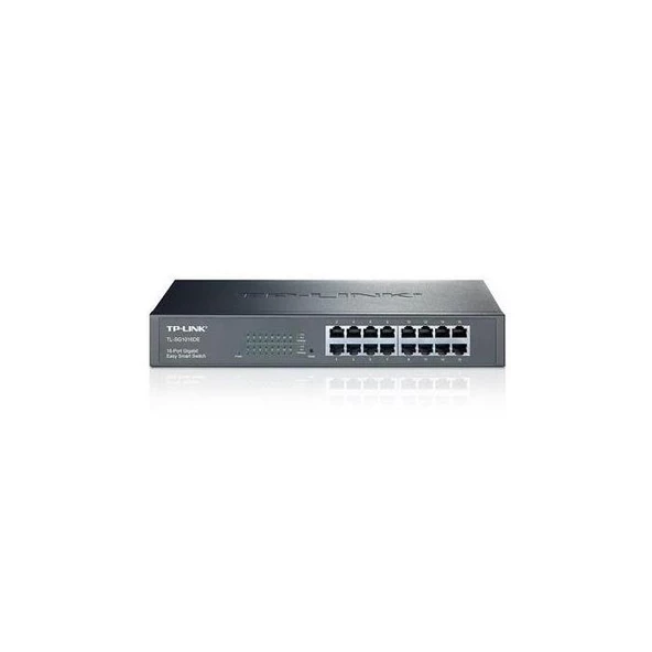 Tp-Link TL-SG1016DE 16 Port 10-100-1000 Mbps Switch Çelik Kasa Easy Smart Rount ürün görseli 1