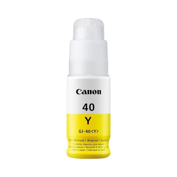 Canon GI-40Y Yellow Sarı Şişe Mürekkep G6040-G5040 ürün görseli 1