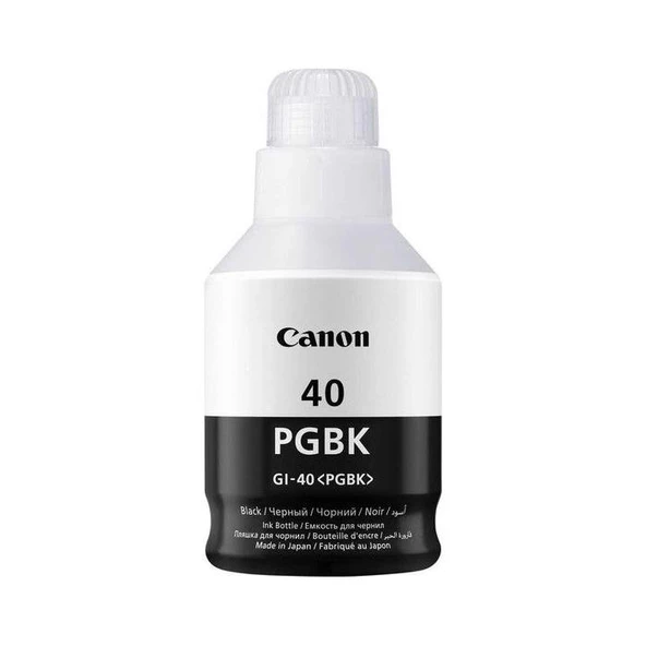 Canon GI-40BK Black Siyah Şişe Mürekkep G6040-G5040 ürün görseli 1
