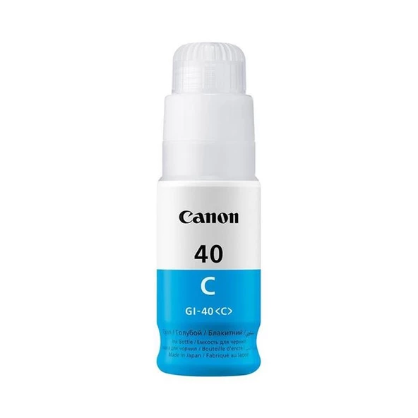 Canon GI-40C Cyan Mavi Şişe Mürekkep G6040-G5040 ürün görseli 1