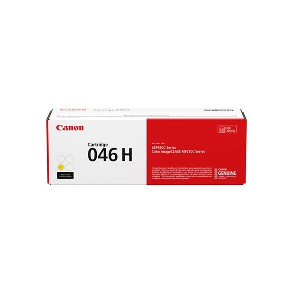 Canon CRG-046H Y Yellow Sarı Yüksek Kapasite Toner MF653-732-734-735 ürün görseli 1