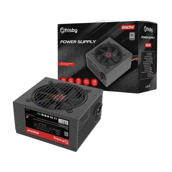 Frisby FR-PS6580P 80 Plus Power Supply 650W ürün görseli 1